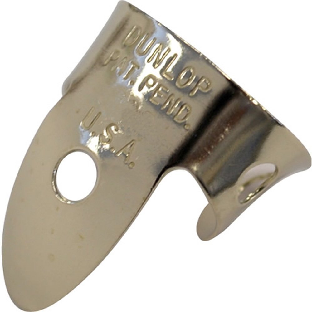 Jim Dunlop 33P.015 Nickel Silver Finger & Thumbpicks, .015'', 5/Player'S Pack